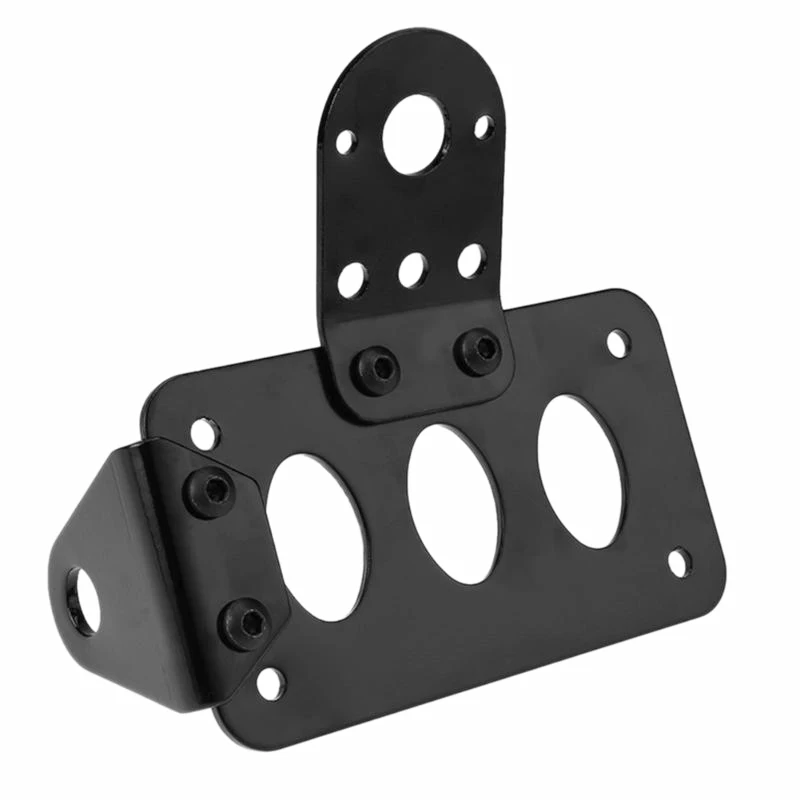 

Seabuy Universal Motorcycle Side Mounted Tail Light Frame License Plate Bracket Retro Metal Motorcycle Accessories