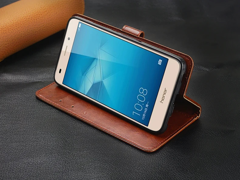 Чехол Кошелек из ПУ кожи для Huawei Y 6 Y6 / Honor 4A SCL L01 L21 U21 U31 L03 винтажный премиум класса