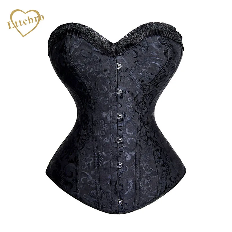 Белый вышитый стальной корсет Burlesque с косточками для женщин корсеты на талии