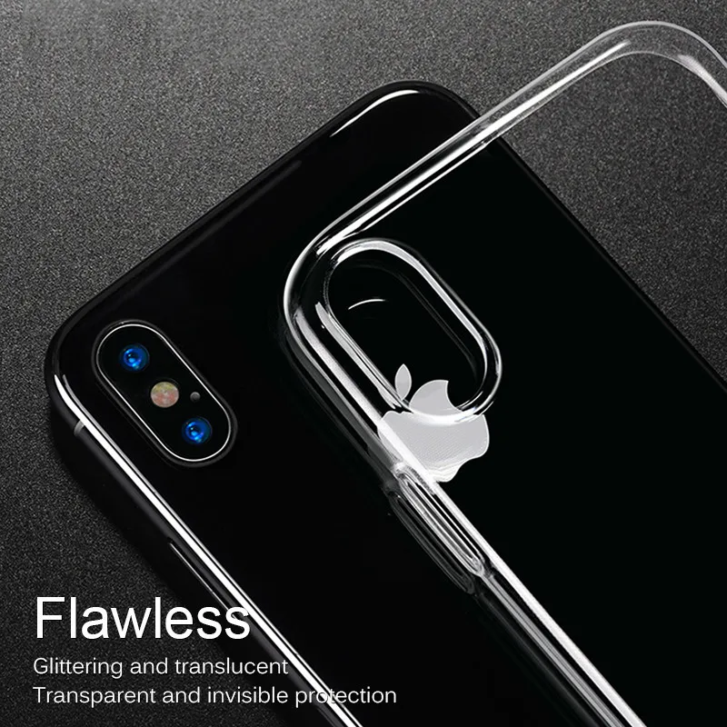 Прозрачный мягкий чехол из ТПУ для Apple Iphone 6 6S Plus iPhone 7 5 5s se plus 8 легкий Кристальный
