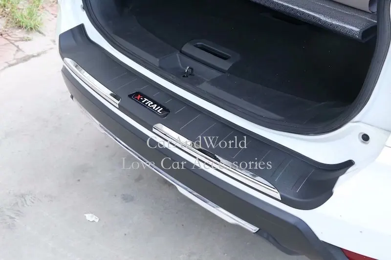 Для Nissan X-Trail Rogue T32 защита заднего бампера багажника защита двери багажника отделка X Trail пластиковая наклейка автомобильные аксессуары