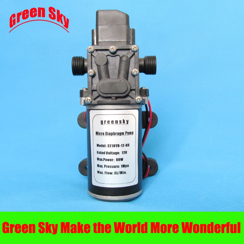 

6L/Min 12V DC 80W automatic pressure switch type diaphragm pump 12v