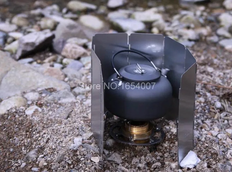 Alocs CW-K03 1.4L Портативный Алюминий Открытый посуда для пикника кемпинга удерживающий тепло чайник с теплообменником чайник-кофейник 210 г