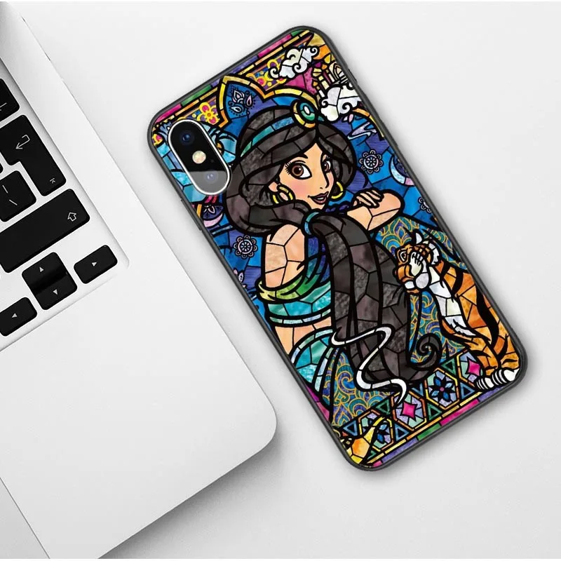 TPU Мягкий силиконовый чехол для телефона Disneys с рисунком стежка для iPhone 7 7Plus 6 6splus 8 8 Plus X 5 5S SE XS MAX XR черный чехол - Цвет: TPU