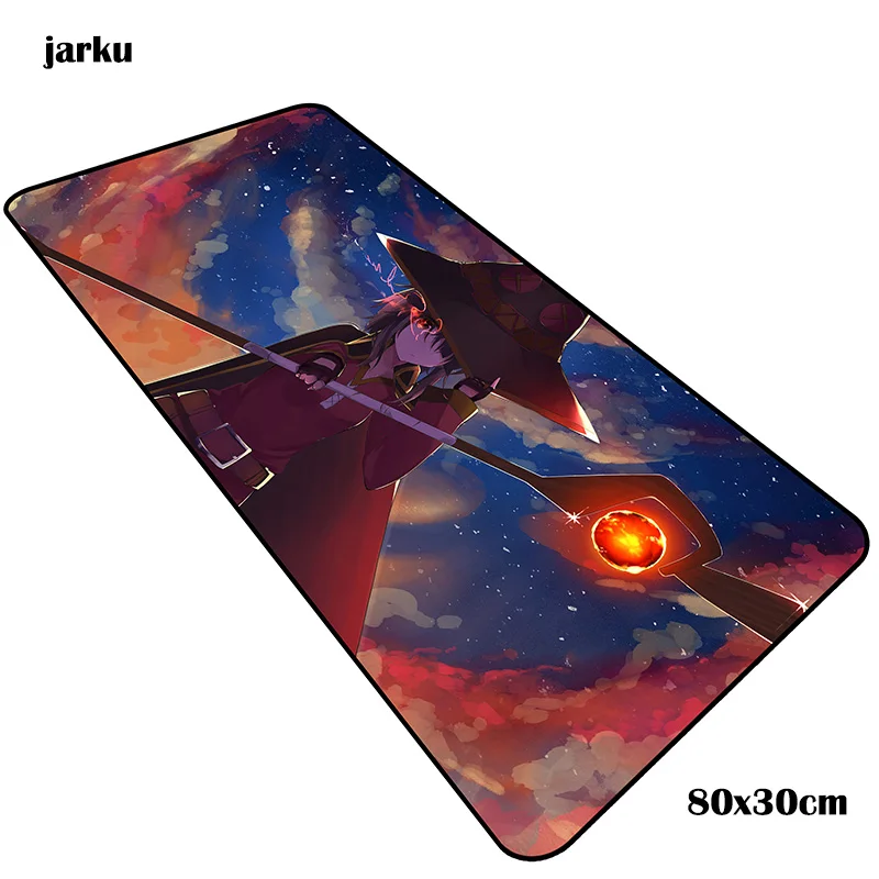 size 800x300x3mm Megumin mats 800x300x3 мм Профессиональный игровой коврик для мыши большая клавиатура Коврик для мыши Инди-поп аксессуары для геймеров коврик для мыши - Цвет: size 800x300x3mm