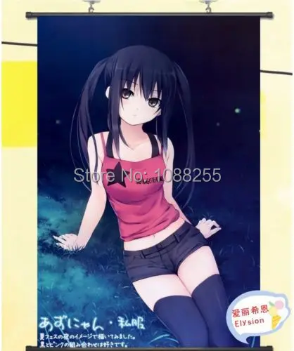 Аниме K ON Адзуса Накано плакат прокрутки домашний декор Косплей подарок