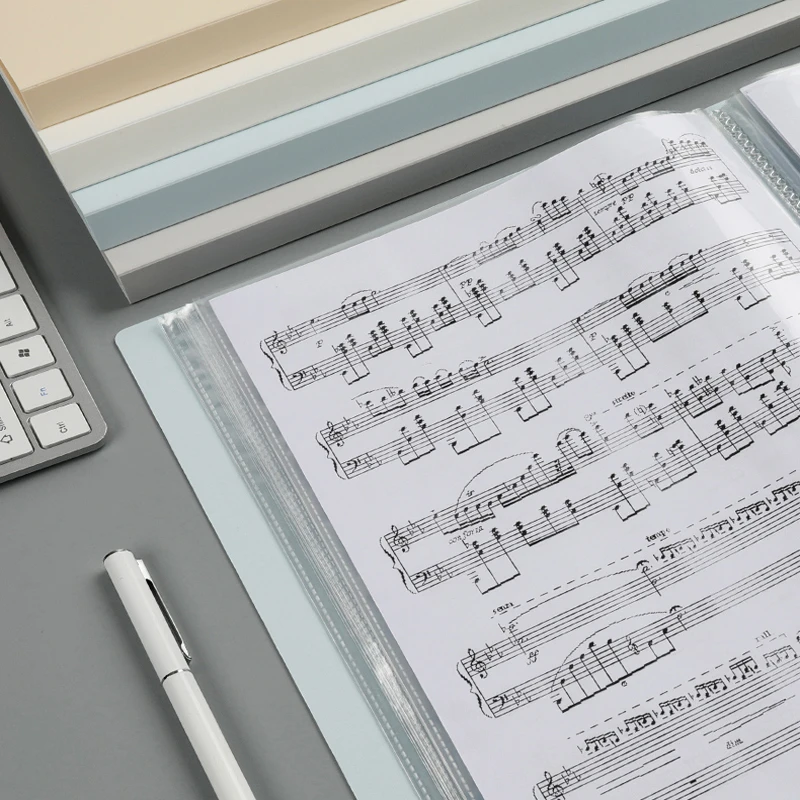 

Музыкальная Папка Deli A4 может изменить прозрачность и отсутствие отражения многослойных вставных файлов 72411