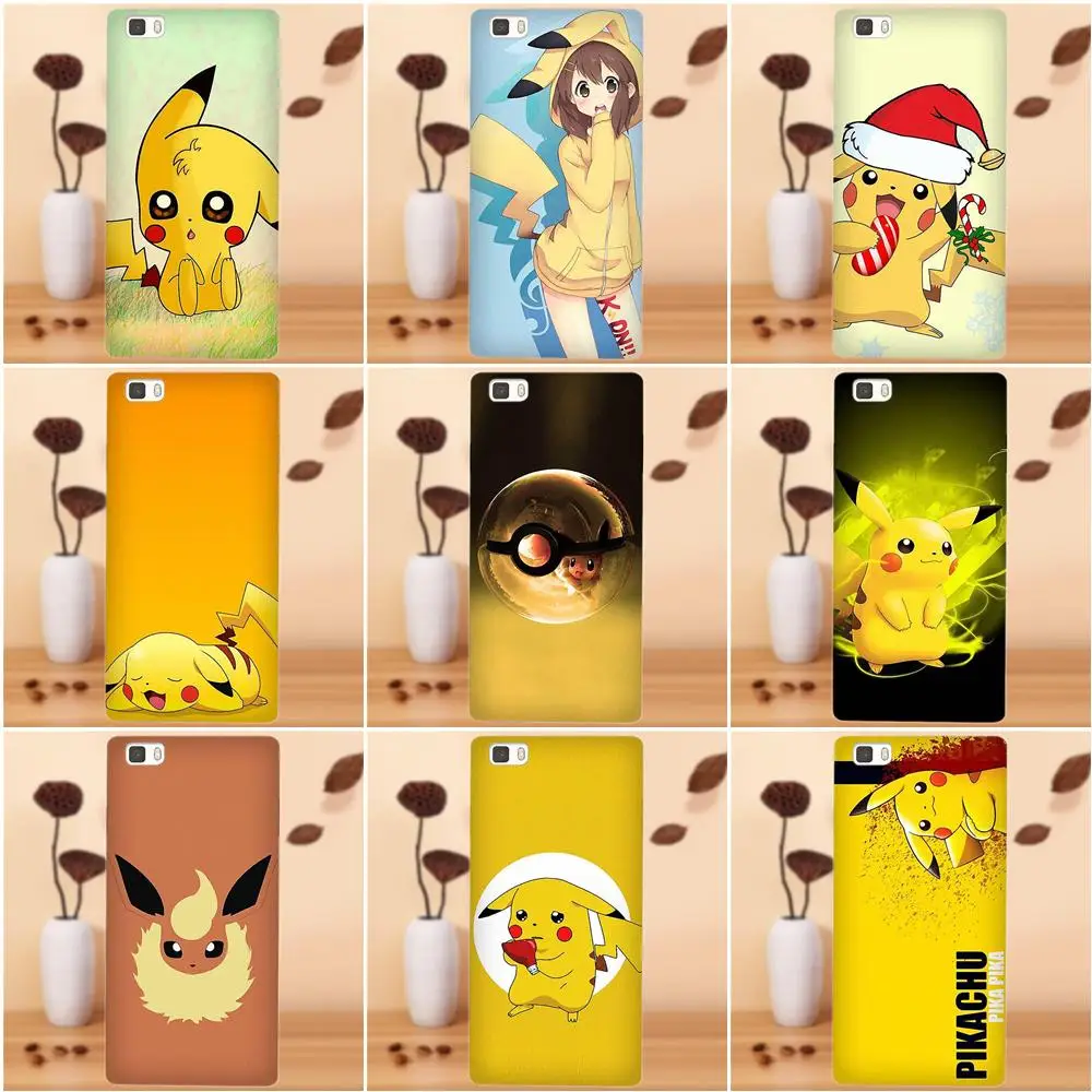 Японский аниме мультфильм Pikachues ТПУ протектор для huawei G7 G8 Honor 5A 5C 5X6X7 8 v8 Коврики 9 P7