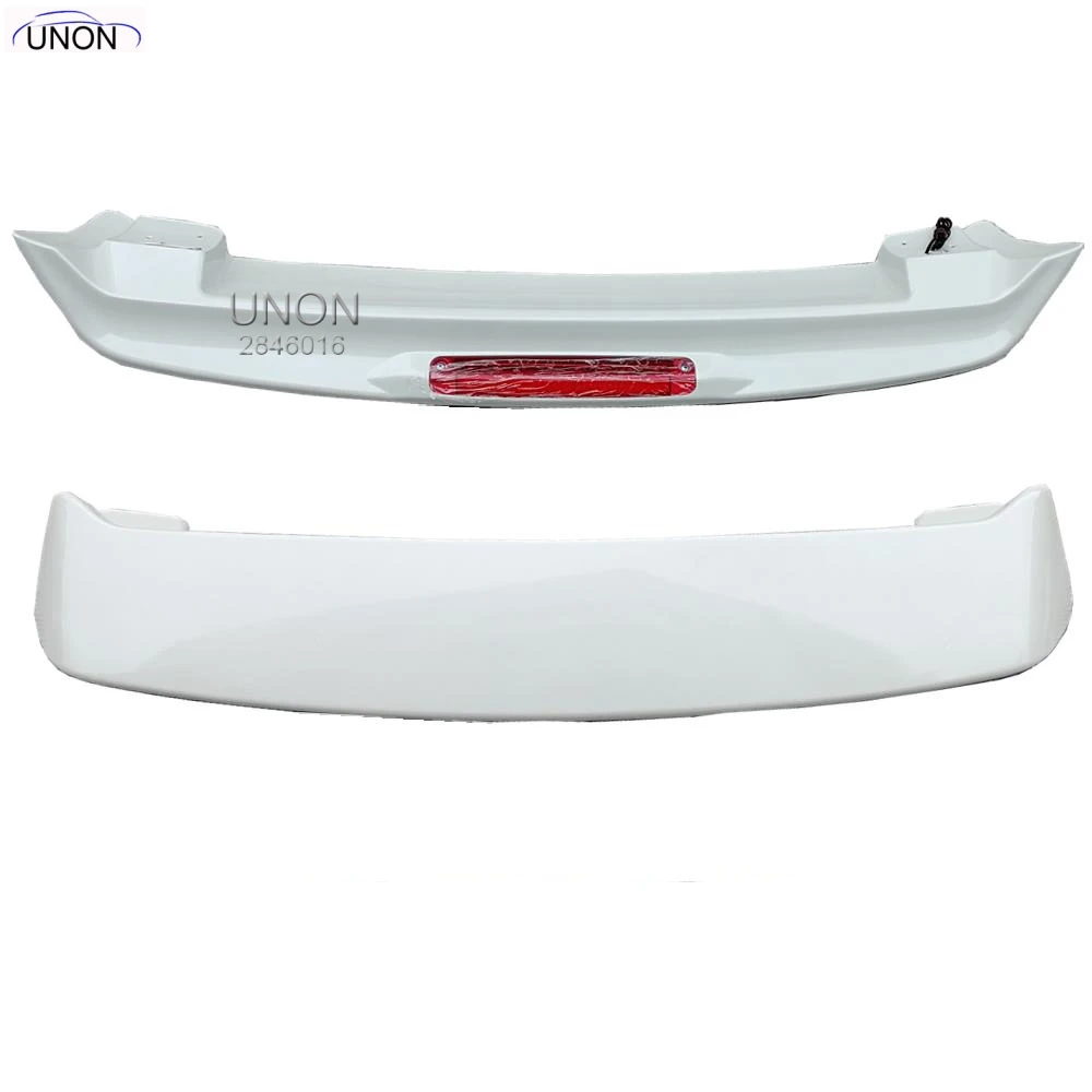 Pearl White 1pc Для Toyota Land Cruiser Prado FJ120 4000 2700 спойлер 2003-2009 АБС пластик Неокрашенный праймер задний спойлер с Led светильник - Цвет: Pearl White 1pc