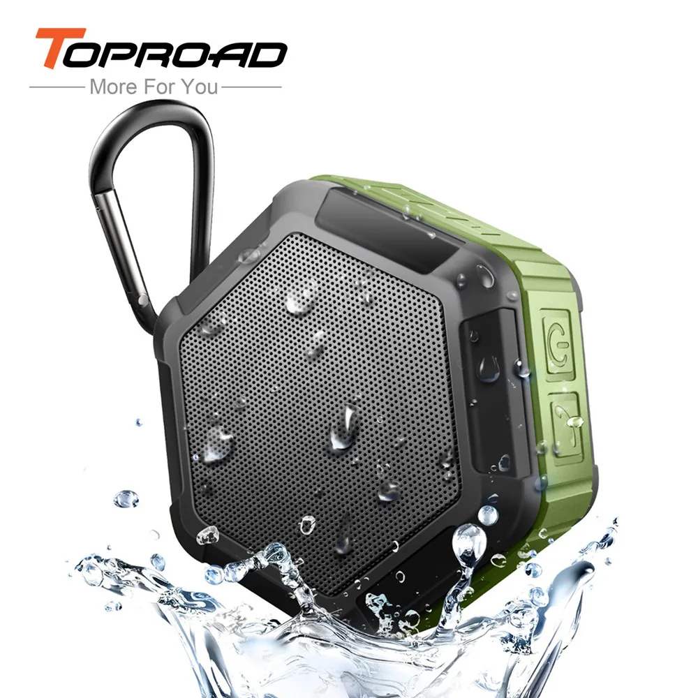 TOPROAD мини открытый Bluetooth динамик водонепроницаемый IP65 беспроводной стерео Бас