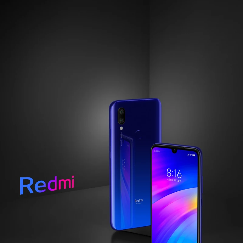 Глобальная версия Xiaomi Redmi 7 2GB 16GB мобильный телефон 6 26 ''Snapdragon 632 двойная камера