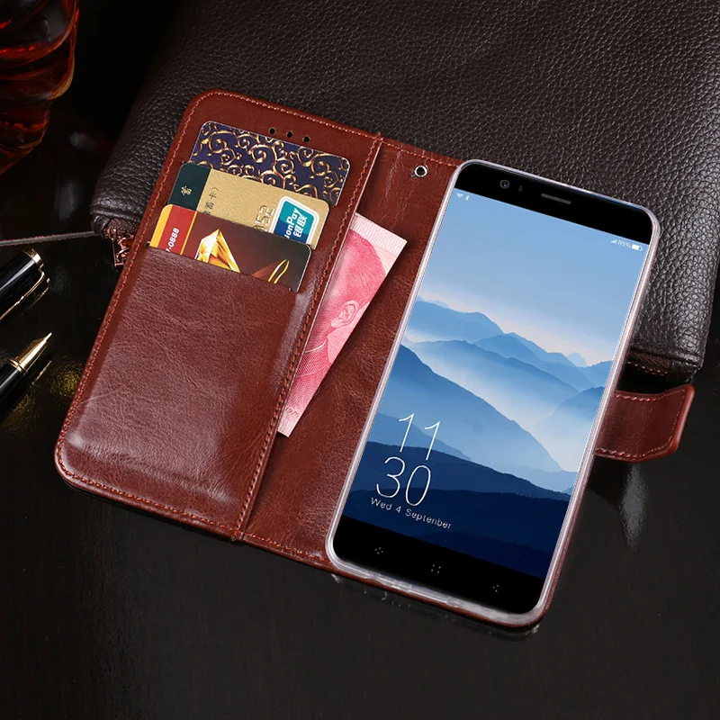 Кожаный чехол-книжка для Elephone P8 Mini противоударный чехол задней панели роскошный