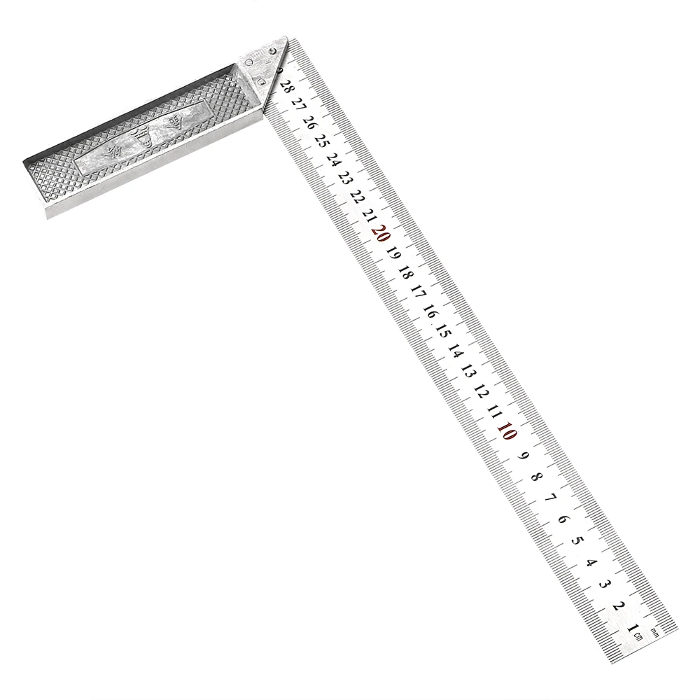 DIYWORK 30 см 90 DegreesMetal steel инженеры попробуйте квадратный набор дерево измерительный инструмент правый угол Измерительная Линейка Инструмент