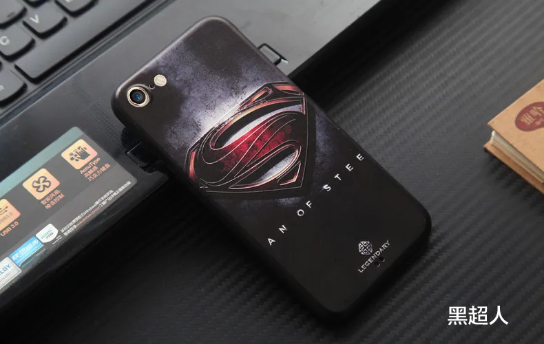 Для iphone 8 чехол силиконовый 3D рельефный чехол для iphone 8 Plus тонкий человек-паук Супермен Мягкий защитный чехол для телефона Etui Hoesje Caso