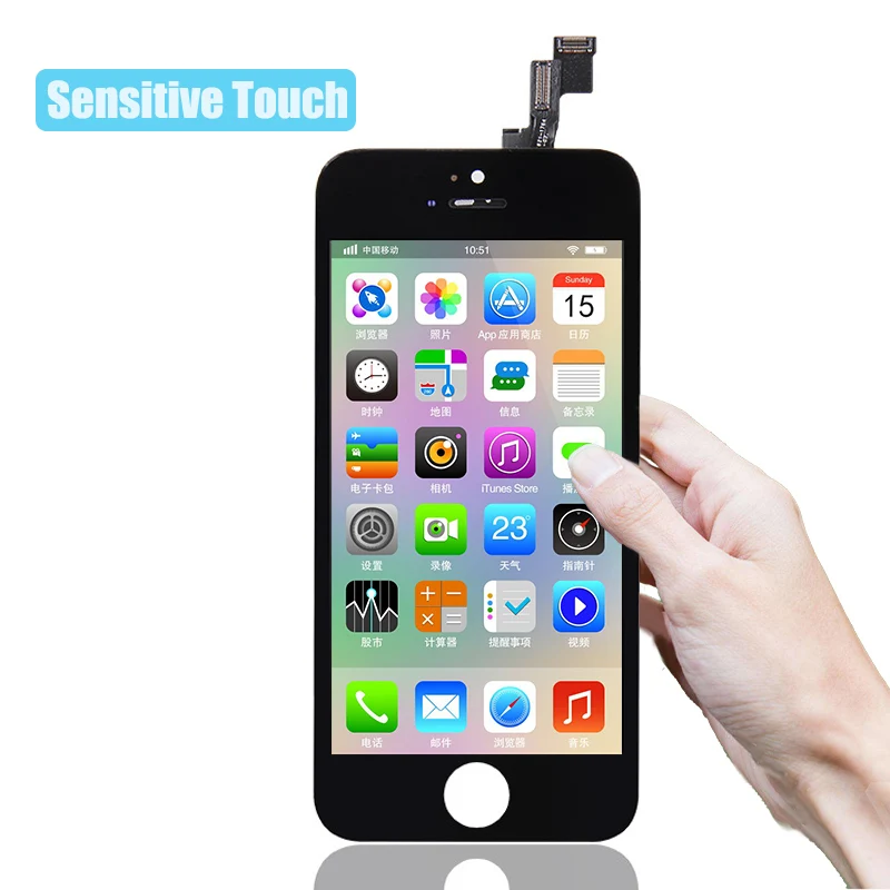 Сменный экран bщетка для iPhone 5 / 5S/5C оригинальный ЖК дисплей AAA с цифровым