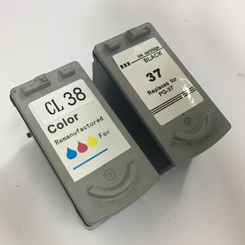 2 шт. совместимый чернильный картридж Vilaxh PG37 CL38 для canon IP1800 1900 2500 2580 2600 MP140 160 190 Canon