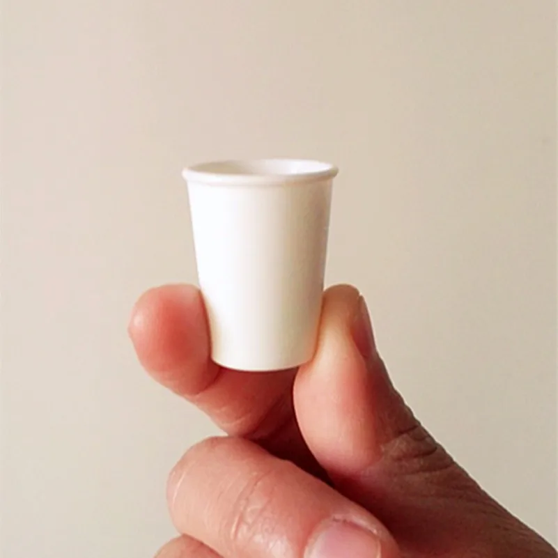 Tanduzi 100pcs Wholesale Mini White Cups Sweet Coffee Fake Food Imitation Cup Plastic Crafts Dollhouse Decoration DIY | Дом и сад