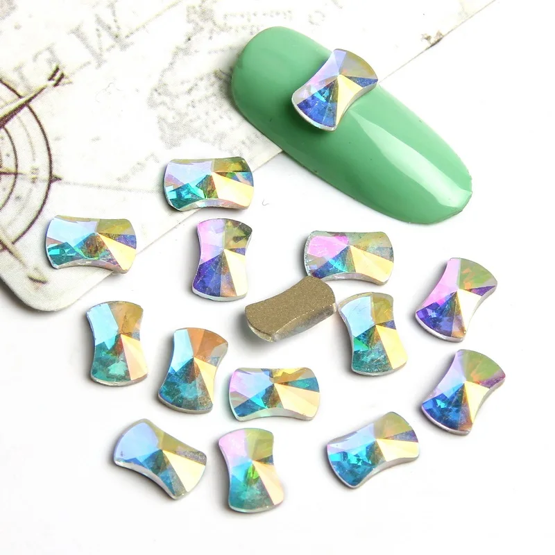 Elessical 12 формы 1 пакета(ов) AB Цвет Стекло Кристалл Rhinestone ногтей очарование Маникюр 3D