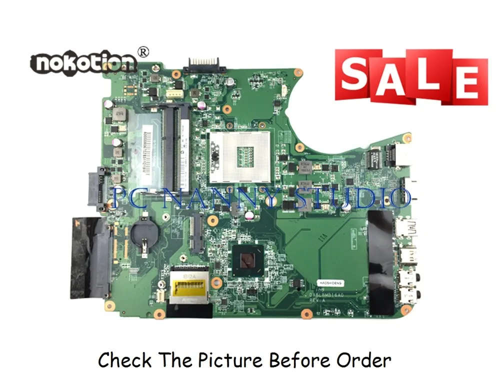 PCNANNY A000080670 для Toshiba Satellite L750 L755 материнская плата ноутбука DA0BLBMB6F0 HM65 DDR3