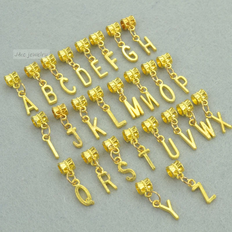 26 шт. металлические подвески в виде букв алфавита|metal charms|mixed metal charmsbe charm |