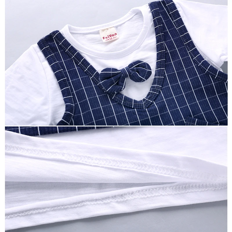 baby boy gentleman suit summer clothes set newborn infant clothing 2 piece t-shirt + shorts little man outfit for boys 2019 |