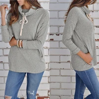 s xl long sleeve hooded tops blouse autumn winter casual leisure tops blouse hoodies women streetwear blouse