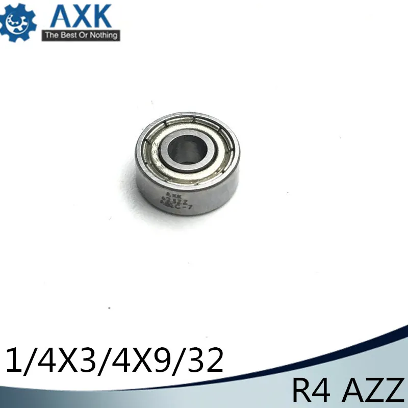 

R4AZZ Bearing ABEC-1 (10PCS) 1/4"x3/4"x9/32" inch Miniature R4A ZZ Ball Bearings For RC Model Parts