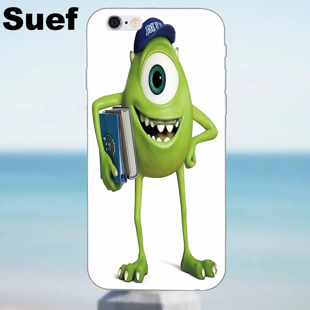 Мягкий чехол для телефона университета майка Вазовски iPhone X 4 4S 5 5S 5C SE 6 6S 7 8 Plus Samsung