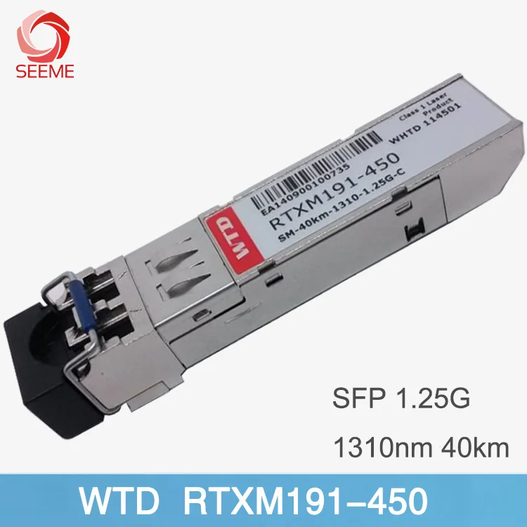

WTD RTXM191-450 SM-40km-1310-1.25G-C одномодовый модуль SFP 1,25G 1310 нм 40 км