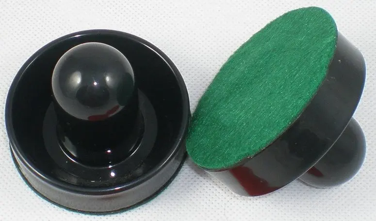 

NEW 1pcs black 75mm 2.95" Air hockey table pusher Mallets Felt GoalieS puck 80