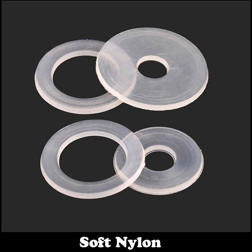 

M5.8 M6 M5.8*14*0.8 M5.8x14x0.8 M6*11*0.8 M6x11x0.8 Clear Nylon66 Plastic Plain O Ring Gasket Pad Insulation Soft Flat Washer