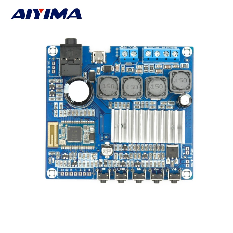 Aiyima TPA3116D2 Bluetooth двухканальный питания цифровой Усилители домашние доска Аудио