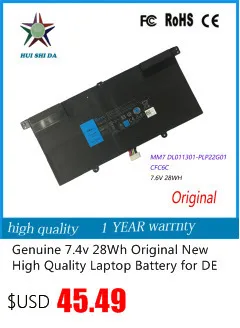 7,4 V 30Wh аккумулятор для ноутбука DELL Latitude 10 FWRM8 1XP35 PPNPH