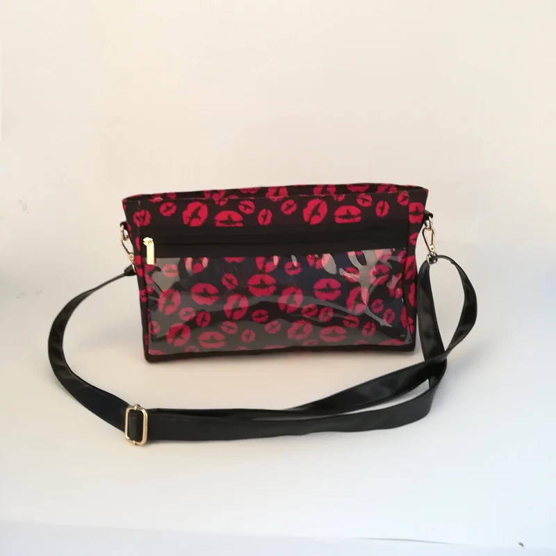 

Striped PVC Display Shoulder Bag Wholesale Leopard Essential Oils Pockets Crossbody Bag Three Colors Messenger Bag DOM1061026