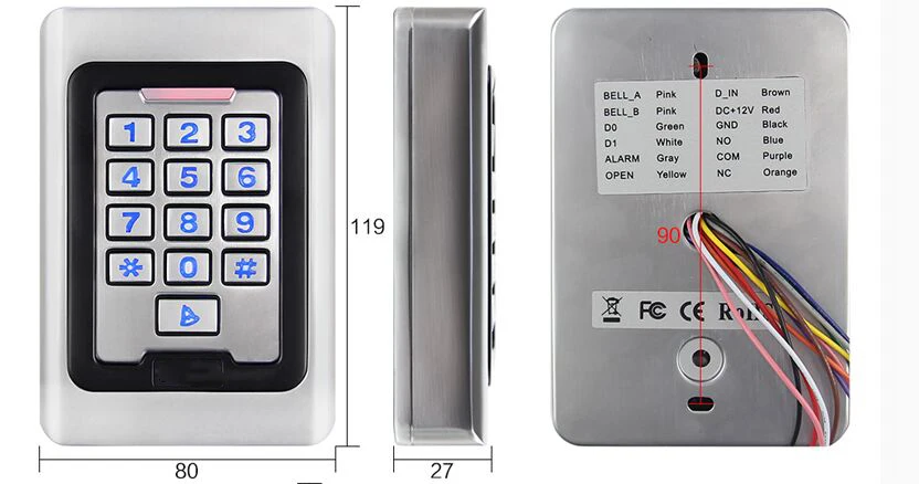 YobangSecurity rfid карта дверная Блокировка управление доступом клавиатура с
