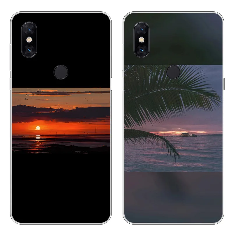 Nice Boy and Sleep All Day Case For Xiaomi Mi Mix 3 TPU Painted Mobile Phone Shell Lovely Color Painting Case.10 Colors! |