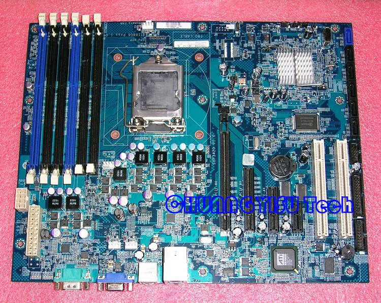 Бесплатная доставка материнская плата CHUANGYISU T168 T468 разъем LGA 1156 SUP3420 11011208 DDR3 ECC