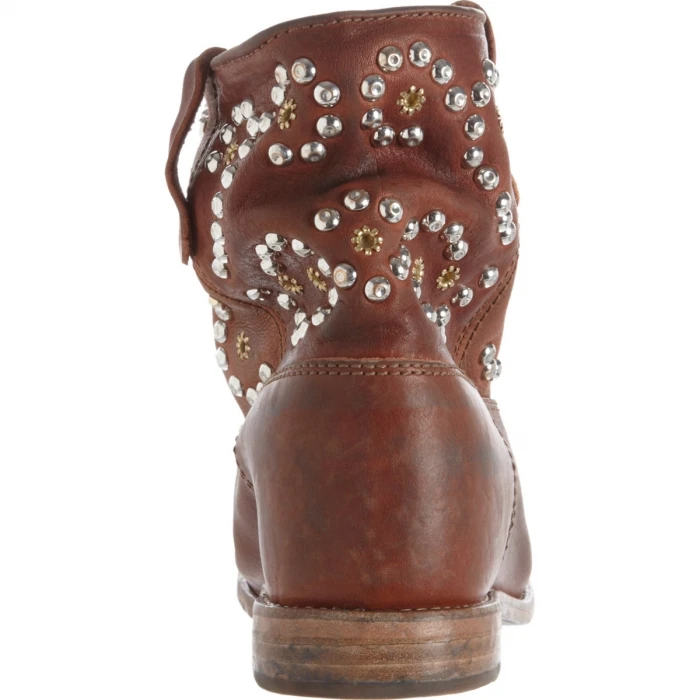 Женские Винтажные ботинки без застежек Sestito натуральная кожа круглый носок