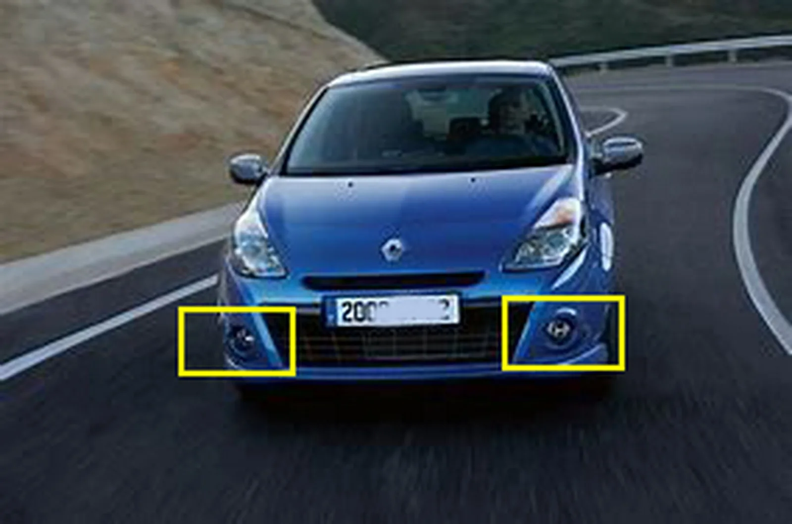 ANGRONG передние противотуманные фары Светильник лампы L & R без лампочки для Renault Clio