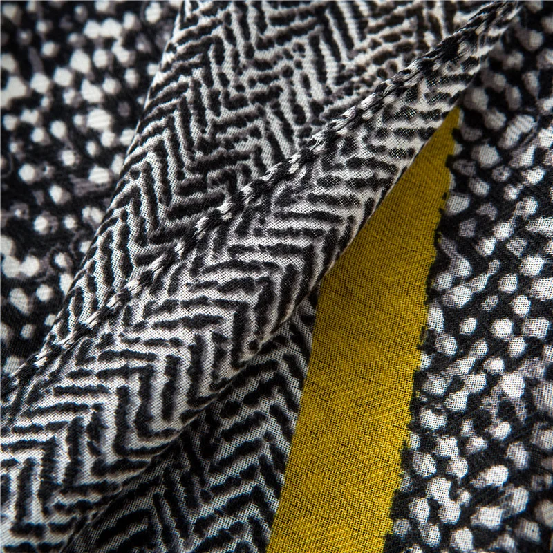 2019 г. Женский испанский шарф змея Леопардовый в горошек с бахромой весенне летний