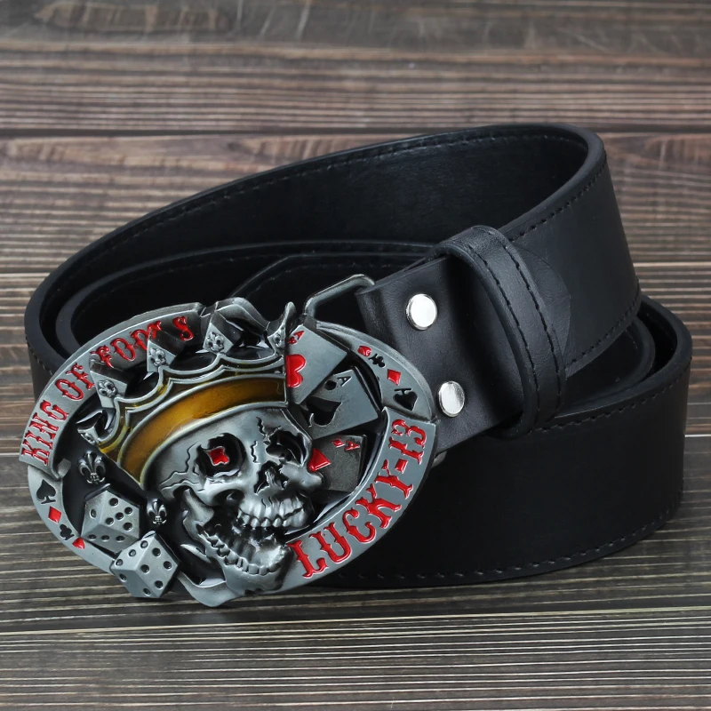 Пряжка для ремня lucky 13 с черепом мужских джинсов|belt buckles for men|skull belt bucklebelts |