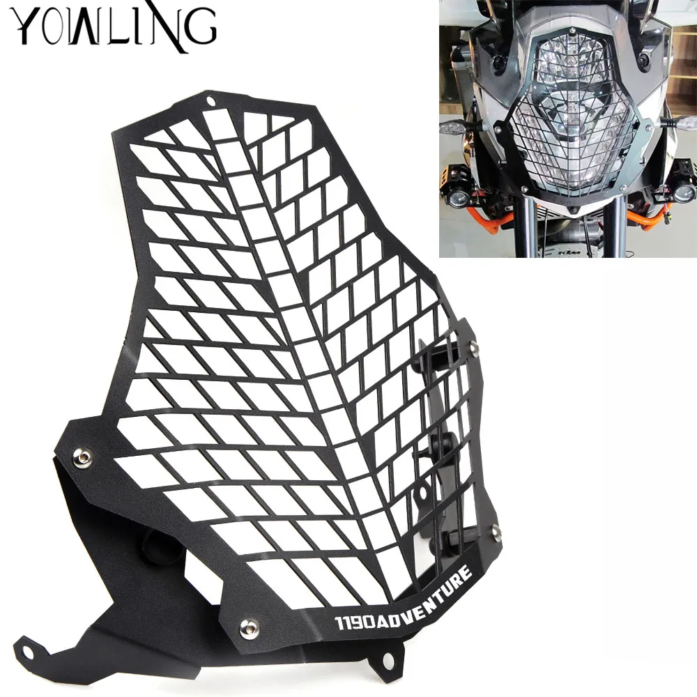

FOR Motorcycle Headlight Protector Guard Lense Cover grill for 1190 Adventure / 1190R 1290 Super Adventure 2015 2016