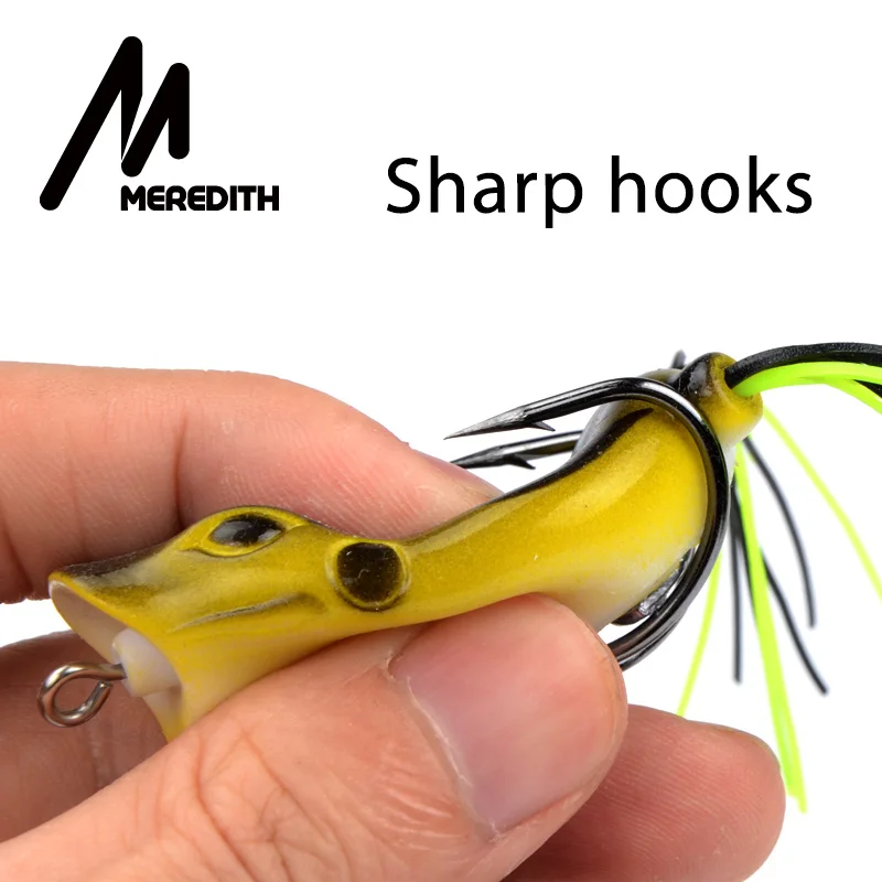 MEREDITH Popper Frog 11 7 г 5 3 см мягкие приманки для ловли окуня|soft baits|lure soft baitfrog lure |