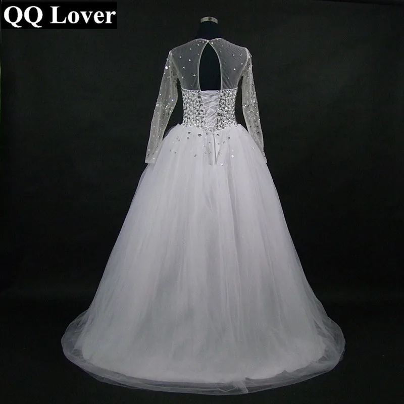 Свадебное платье QQ Lover свадебное большого размера с открытой спиной