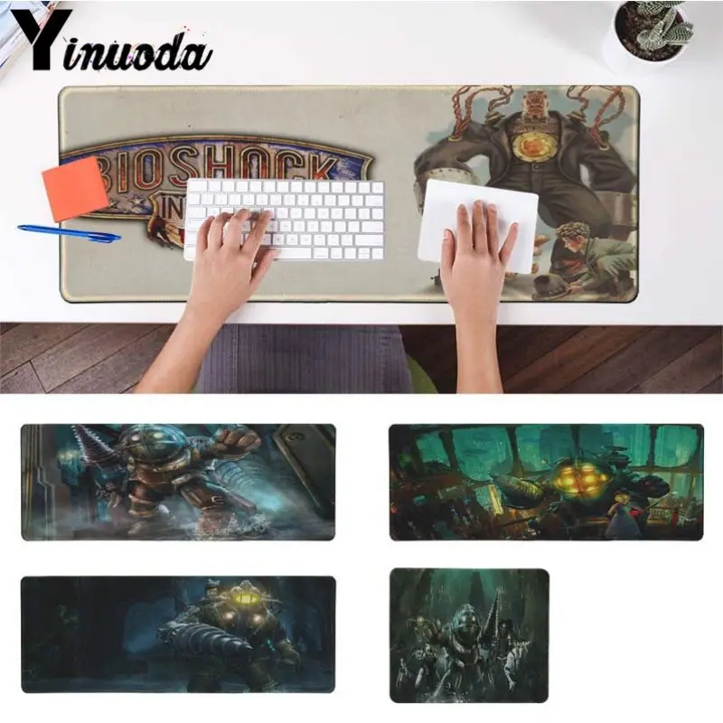 Лидер продаж силиконовый большой/маленький коврик Yinuoda для мыши BioShock игровой