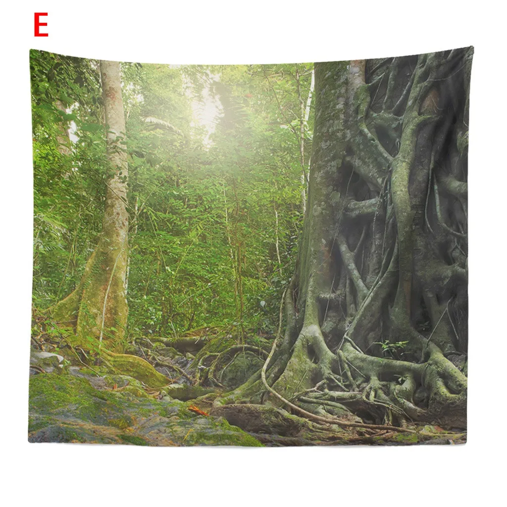 150x200CM wall hanging tapestry decor Nature Landscape Tree Tapestries For Bedroom Living Room Home Decor Textile F300503 | Дом и сад