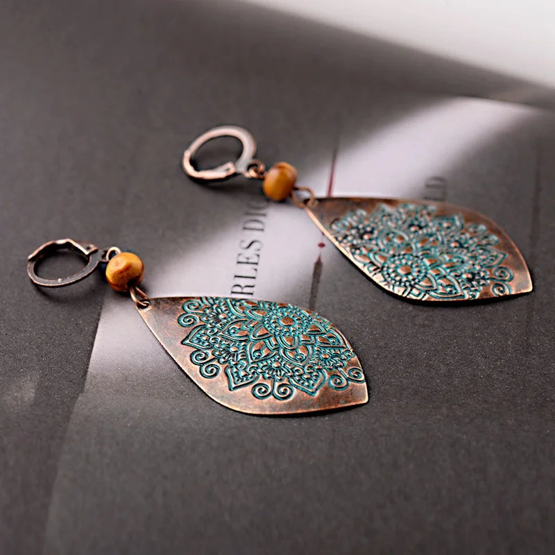 Модные Этнические цыганские серьги капли в стиле бохо для женщин Классические