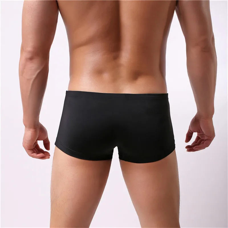 2Pcs/lot Best Men Boxer Silky quickly dry Underwear Male fashion Solid Panties Underpants Cueca Boxershorts Homme for Russian | Мужская