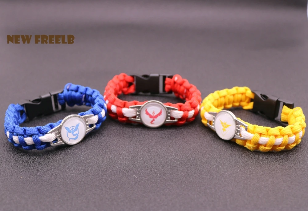 Горячая игра Go Team Valor Мистик инстинкт Паракорд с логотипом цепочка-браслет в виде