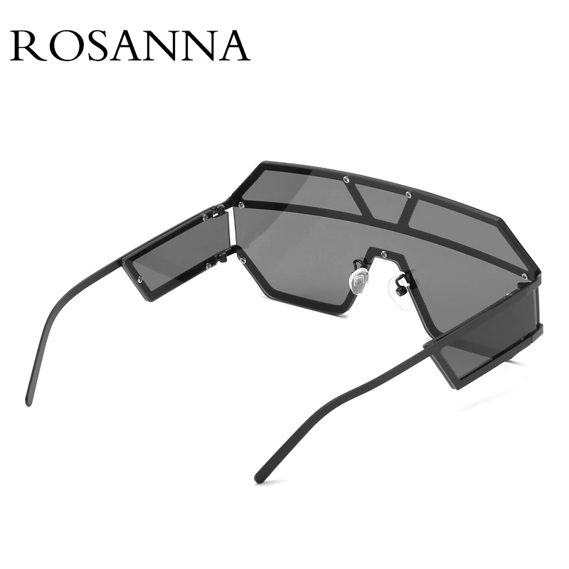 ROSANNA, новинка, цельные линзы, солнцезащитные очки для женщин, фирменный дизайн, негабаритные Квадратные Солнцезащитные очки, винтажные мужские солнцезащитные очки, защита от солнца, UV400
